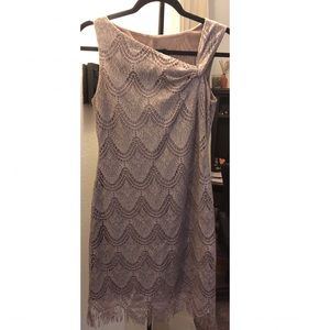 S.L. Fashion Light Bronze Crochet Vintage Dress 👗